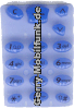 Tastenmatte f�r Nokia 5110 5130 blau durchscheinend