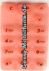 Tastenmatte f�r Nokia 5110 5130 Orange durchscheinend