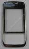 Oberschale weiß Nokia E66 original A-Cover white steel, weiss mit Displayscheibe