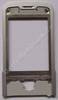 Oberschale Display Nokia 7510 Supernova original B-Cover Trim, silberner Rahmen um das große Display