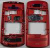 Unterschale, Gehusetrger rot Nokia Asha 303 original B-Cover red mit Simkartenhalter, Kamerascheibe, Akkufach-Verschlu