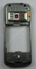 Unterschale, Geh�usetr�ger Nokia N79 original B-Cover incl. Ladebuchse, Headsetbuchse, Freisprechlautsprecher, Antennenmodule, Seitentasten, Kamerascheibe, Abdeckung Speicherkartenschacht, Einschalttaste, Schiebetaste der Tastensperre