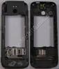 Unterschale grau Nokia 5630 Xpress Music original Mittelcover grey, Gehuserahmen mit Blitzlicht LED, Speicherkartenabdeckung