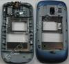 Unterschale, Geh�usetr�ger blau Nokia Asha 302 original B-Cover midnight blue mit Simkartenhalter, Kamerascheibe, Akkufach-Verschlu�