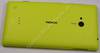 Unterschale, Gehusetrger gelb Nokia Lumia 720 original Back Cover, CARE UNIBODY ASSY GENERIC Yellow P6012, Akkufachdeckel, Batteriefachdeckel