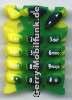 Tastenmatte f�r Nokia 3210 gelb/gr�n