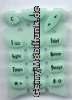 Tastenmatte f�r Nokia 3210 mintgr�n Phosphor (selbstleuchtend)