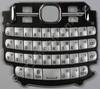 Tastenmatte wei� QWERTZ Nokia Asha 200 original Tastatur pearl white deutsche Tastaturbelegung