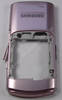 Gehuserahmen pink, Unterschale Samsung GT-S7350 Mittel Cover mit Abdeckung Ladeanschlu und Seitentasten soft pink