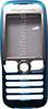 Original Oberschale SonyEricsson K500i cosmetic blue / blau