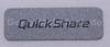 Quickshare Label silber SonyEricsson Z520i