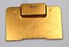 Dekoplate gold/kupfer f�r Ger�te Version lava black SonyEricsson W595i hintere Abdeckung kupferfarbend vom Schieber, farbige Metallplatte f�r das schwarze Ger�t