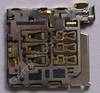 Simkartenleser Nokia Asha 230 original Sim Konnektor der Platine, L�tbauteil CONN SIM 2X3POL P2.54 15V 1A, h=0.5 mm